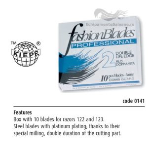 Cutie cu 10 lame Kiepe pentru brici