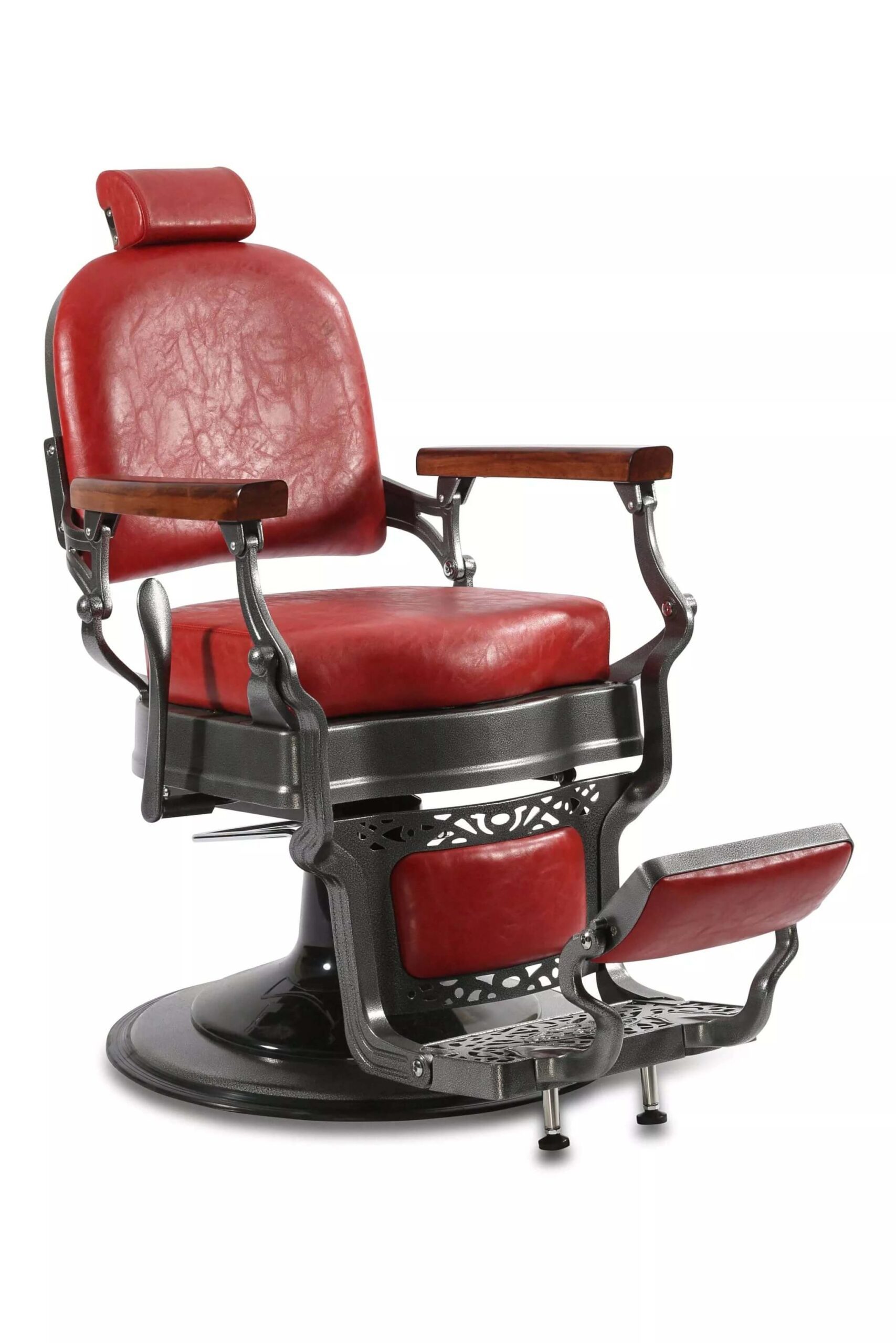 Scaun frizerie/ Barber chair Monaco Vintage Red - imagine 2