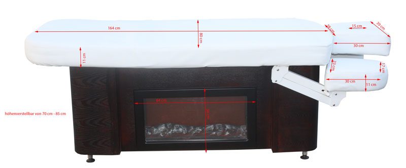 Fotoliu de masaj electric Corleone, de lux, cu încălzire, dulap depozitare - imagine 4