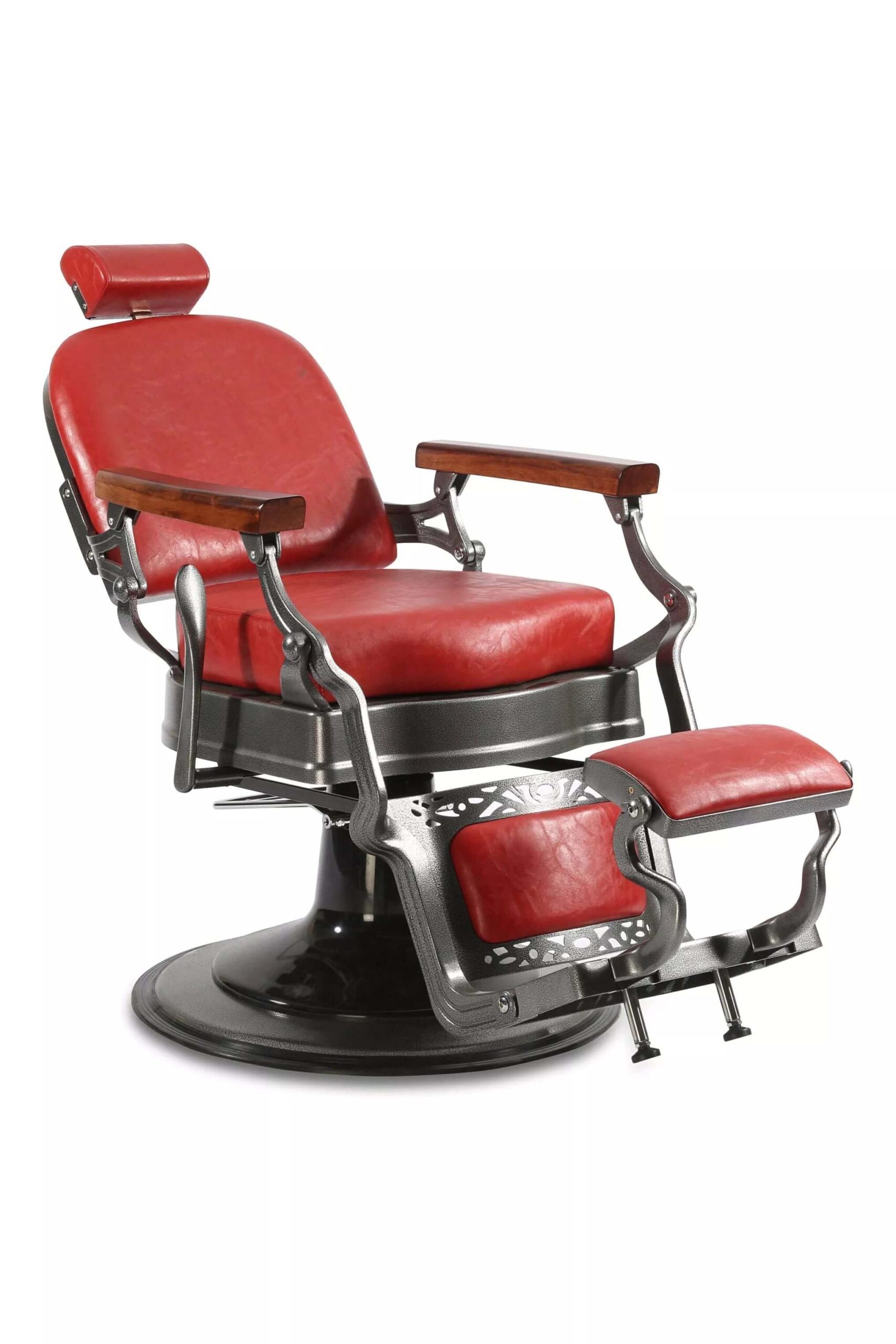 Scaun frizerie/ Barber chair Monaco Vintage Red - imagine 5