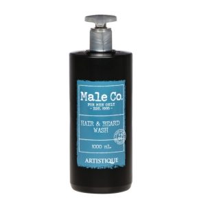 Male Co. Hair & Beard Wash 1000ml - Sampon pentru par si barba