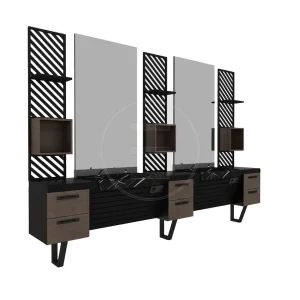 Post de lucru frizerie / barber styling unit Alpeda Carlos - imagine 1