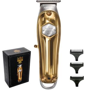 Masina de contur profesionala / trimmer Artero Joker, 3 pieptani, Aurie