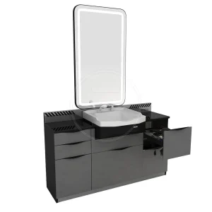 Post de lucru frizerie / barber styling unit Alpeda PABLO, OUTLET - imagine 1