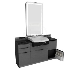 Post de lucru frizerie / barber styling unit Alpeda PABLO, OUTLET