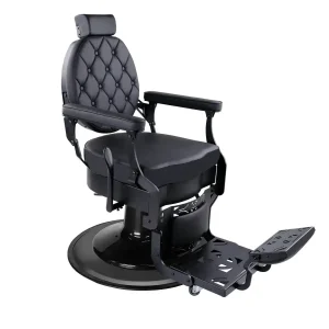 Scaun Frizerie / Barber Chair Alpeda Ronin Black Edition - Outlet - imagine 1