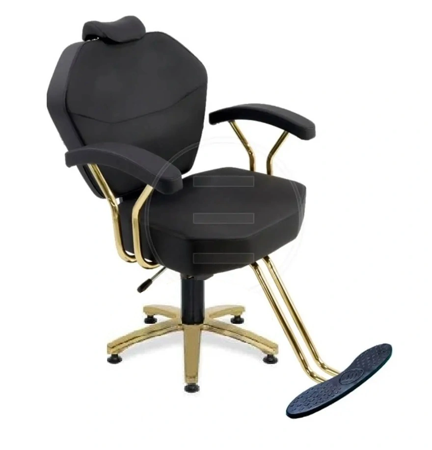 Scaun coafor / styling chair Alpeda MakeUp Gold - imagine 2