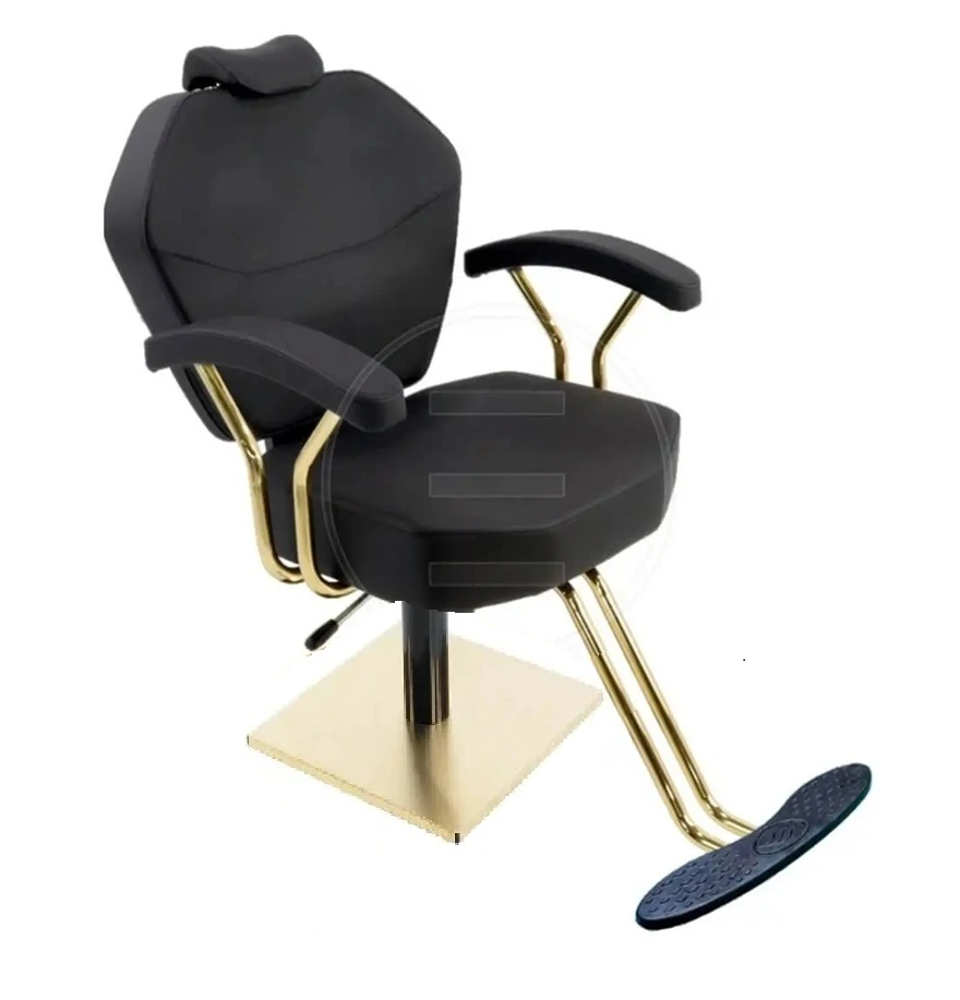 Scaun coafor / styling chair Alpeda MakeUp Gold - imagine 3