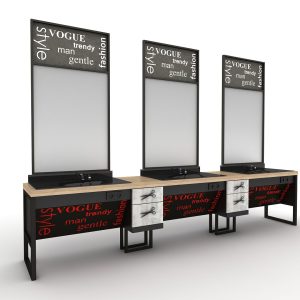 Post de lucru frizerie / barber styling unit ALPEDA VOGUE MAN