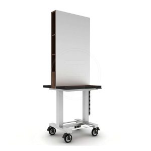 Post lucru coafor dublu / insula ALPEDA ACADEMY WOOD