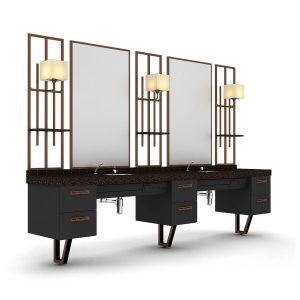 Post de lucru frizerie / barber styling unit ALPEDA AFRO MAN