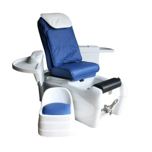 Fotoliu pedichiura SPA electric cu vibromasaj albastru - imagine 1