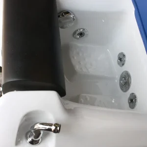 Fotoliu pedichiura SPA electric cu vibromasaj albastru - imagine 2