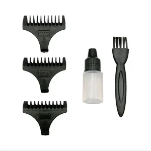 Masina de contur profesionala / trimmer Artero Poker, Inox, 3 pieptani, Argintie - imagine 4