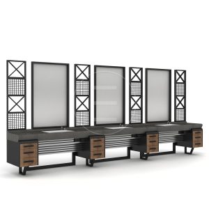 Post de lucru frizerie / barber styling unit Alpeda Zeus Man Loft