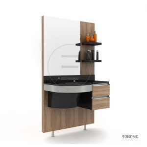 Post de lucru frizerie / barber styling unit ALPEDA BLACCO MAN