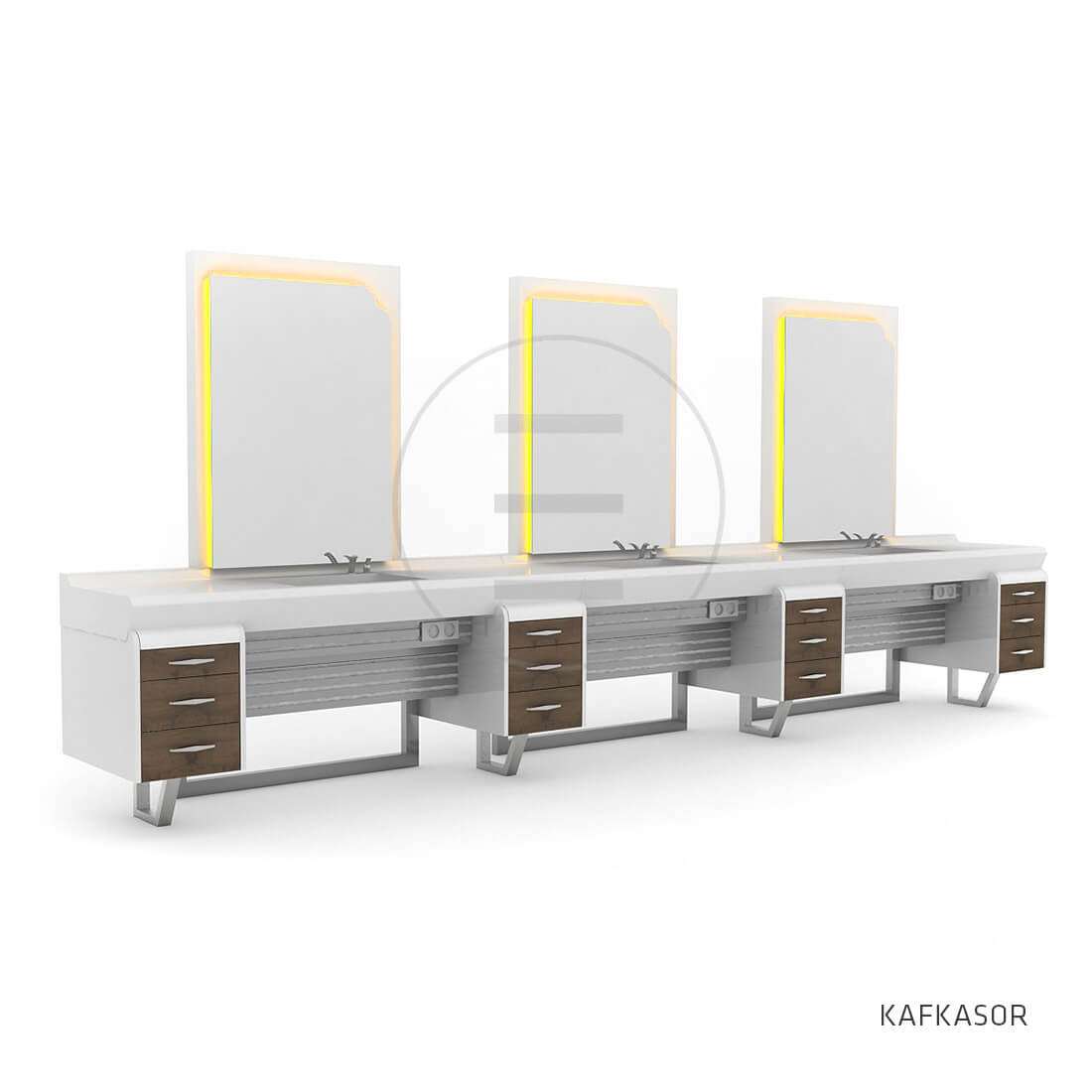 Post de lucru frizerie / barber styling unit ALPEDA ZEUS MAN - imagine 2