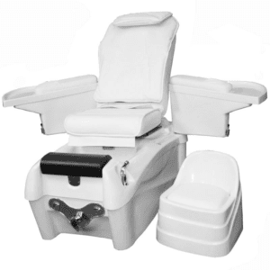 Fotoliu pedichiura SPA electric cu vibromasaj alb / negru