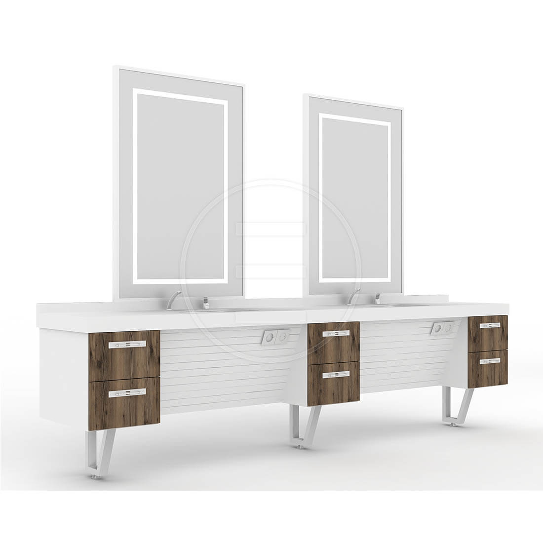 Post de lucru frizerie / barber styling unit Alpeda Odin - imagine 2