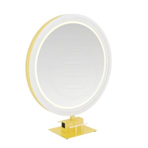 Post lucru coafor dublu / insula ALPEDA Round Massive Island Gold