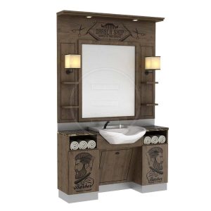 Post de lucru frizerie / barber styling unit Alpeda Truva Dark Man Wls