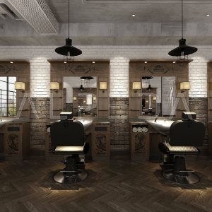 Post de lucru frizerie Alpeda Truva Dark Man, fara bazin ceramic