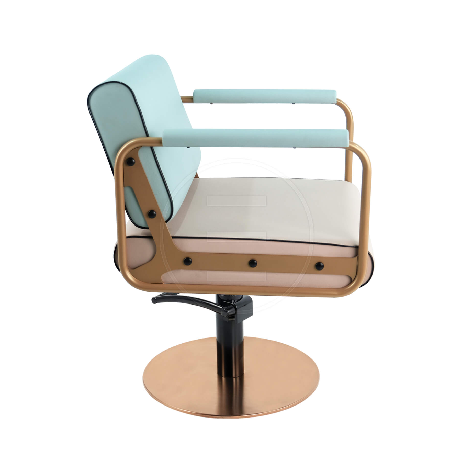 Scaun coafor / styling chair Alpeda Round Styling Rose - new collection - imagine 3