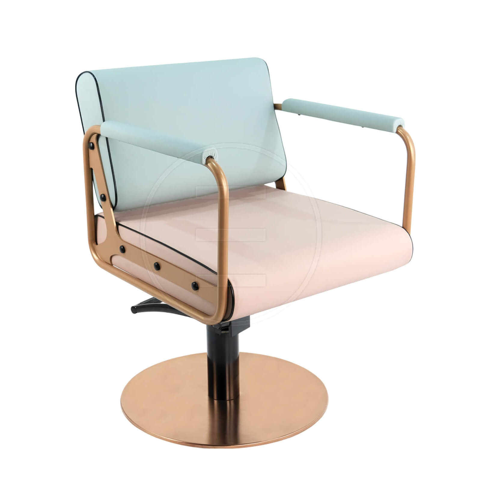 Scaun coafor / styling chair Alpeda Round Styling Rose - new collection