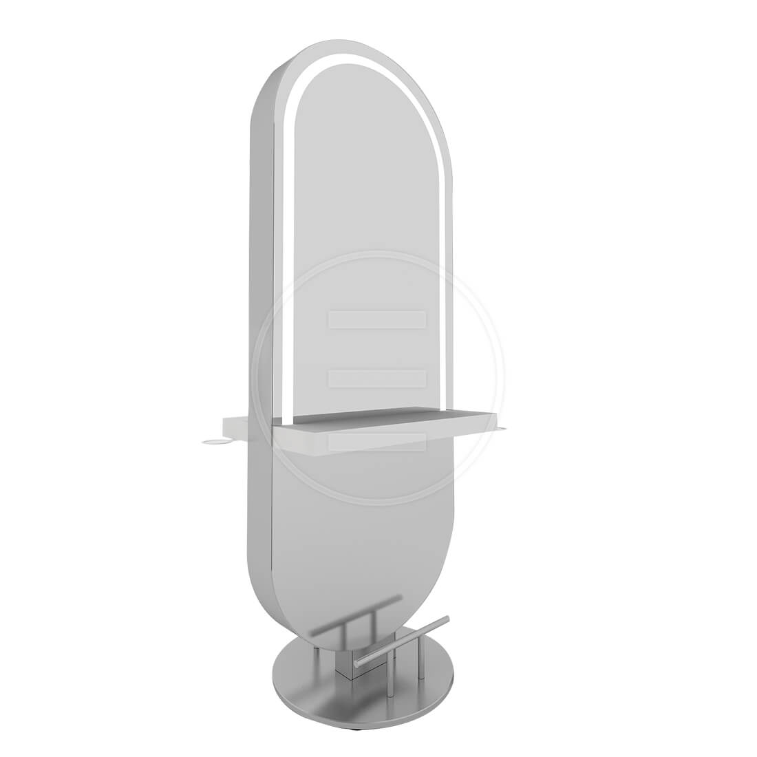 Post dublu de lucru coafor dublu / insula Alpeda Glam Island Crom Nk