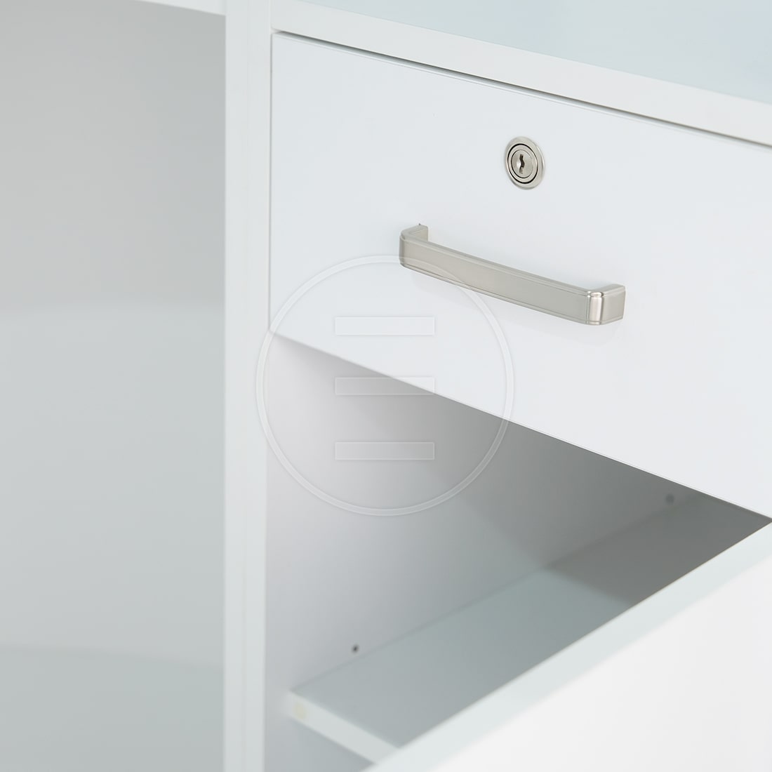 Receptie Alpeda Domino Desk Auriu / Crom / Rose / Black - imagine 3