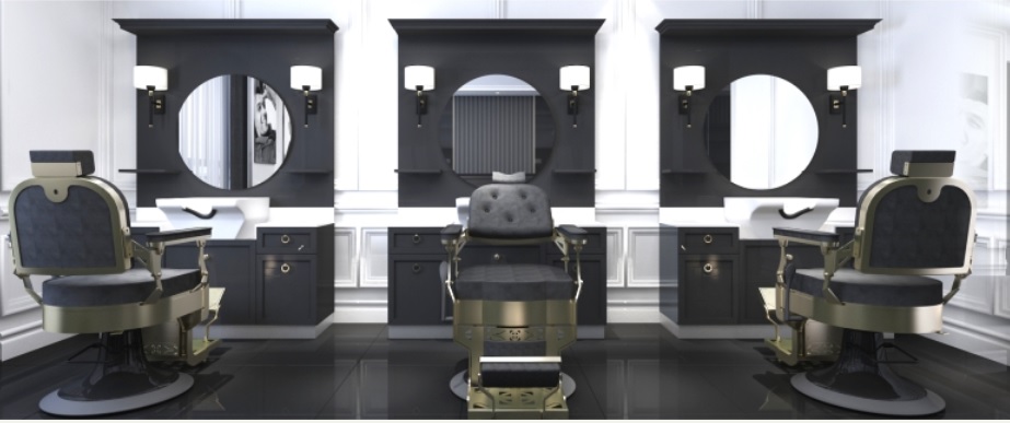 Post de lucru frizerie / barber styling unit Alpeda Sebastian - imagine 4