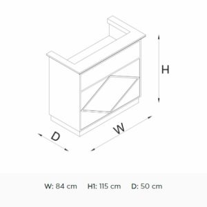 Receptie Alpeda Gedon Basic Desk