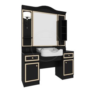 Post de lucru frizerie / barber styling unit ALPEDA Golden Man