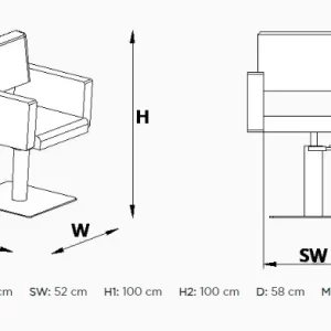 Scaun Makeup Alpeda Lara