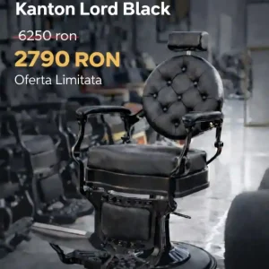 Scaun frizerie / Barber chair Kanton Lord Black Edition