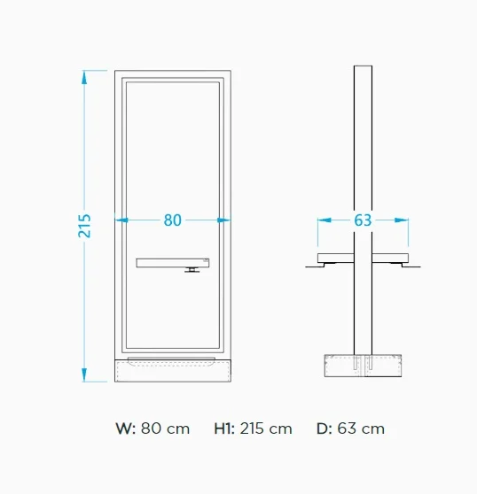 Post lucru coafor dublu/ insula Alpeda Stone Island - imagine 2
