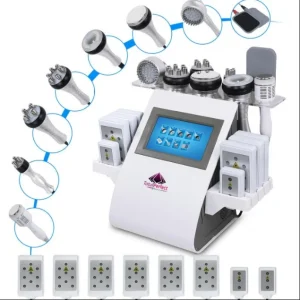 Aparat 10 in1 40Khz Lipolaser Cavitatie, Vacuum RF, Lifting, Slabire in greutate, Indepartare celulita, Radiofrecventa Profesional Salon SlimmY
