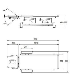 Masa electrica tratament (pat electric tratament) BURME gri inchis - imagine 7