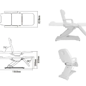 Fotoliu electric pentru cosmetica si Spa SILVERFOX LARIM - imagine 8
