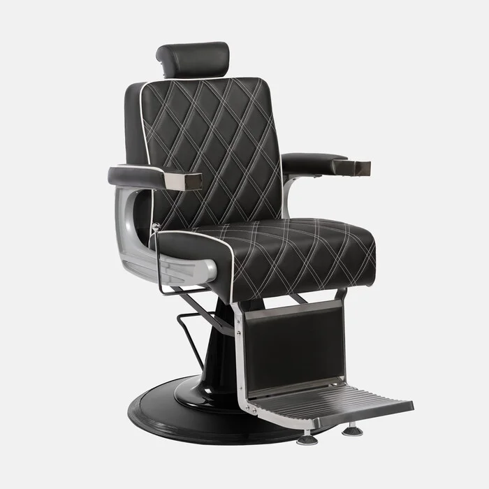 Scaun frizerie / Barber chair Dduueett Gon Black Silver