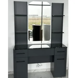 Post de lucru frizerie Kanton Antrasit, fara bazin ceramic, OUTLET