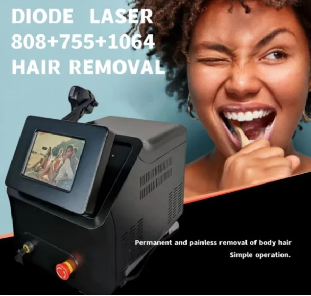 Aparat Epilare Iceplatinium Portabil 1200W 808nm, 755nm, 1064nm Dioda Laser, 50mil Impulsuri, Epilare Laser Definitiva Profesionala Salon Cool Refrigeration - imagine 2