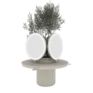 Post dublu de lucru coafor triplu / insula Alpeda Velux Island