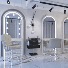 Post lucru coafor dublu / insula Alpeda Charm Island Makeup