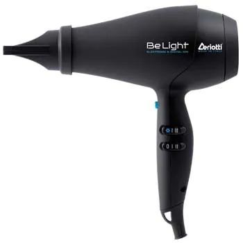 Uscător de păr Ceriotti Be Light cu motor BLDC, negru mat
