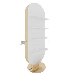 Post dublu de lucru coafor dublu / insula Alpeda Glam Island SHELF Gold