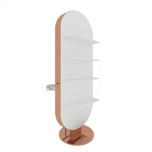 Post dublu de lucru coafor dublu / insula Alpeda Glam Island SHELF Rose