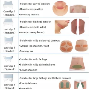 Aparat Criolipoliza portabil, 2 aplicatoare, terapie vacuum congelare a grasimilor 360, eliminarea celulita, criolipolisis, crioterapie - imagine 5
