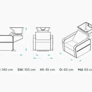 Unitate pentru spalat, scafa / washing unit Alpeda Castor Wash X Electric - imagine 2
