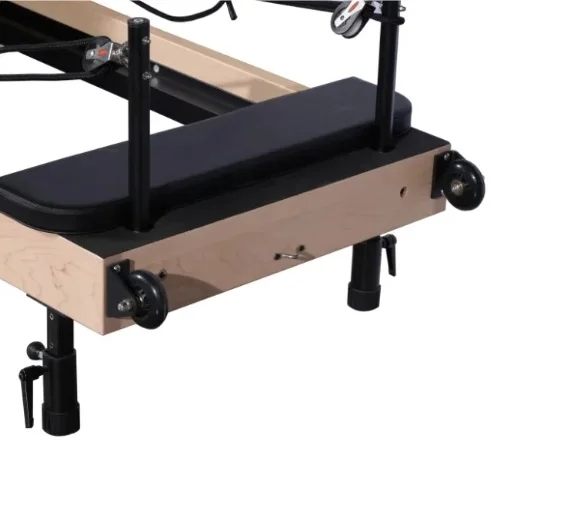 KANTON REFORMER PLIABIL aparat multifunctional profesional din lemn de artar, Reformer pentru pilates si yoga, echipament de fitness pentru remodelarea corpului - imagine 6